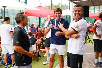 Sergi Barjuan, Julio Salinas y Christian Panucci.