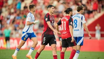Tachi durante el choque frente al Zaragoza.