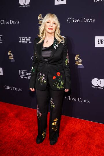 Nancy Wilson durante la alfombra roja de la pre gala de los Premios Grammy.