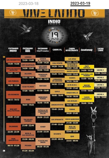 Vive Latino 2023: programación, cartelera, horarios y fechas