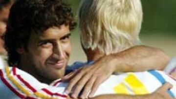 <b>MARCÓ</b>. Raúl ha vuelto a marcar en el partidillo de la selección.