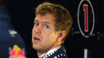 Sebastian Vettel durante los entrenamientos libres del GP de Alemania