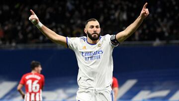 Benzema, durante el Real Madrid-Athletic.