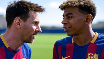El primer gol de Messi con el Barcelona que recuerda al momento que vive Lamine Yamal