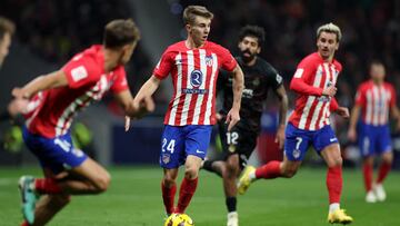 Barrios, en el encuentro ante el Mallorca.