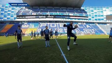 ¡De videojuego! Así vive un canterano su primer entrenamiento con el Puebla