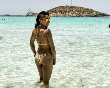 Paola Longoria disfruta de sus vacaciones en Ibiza