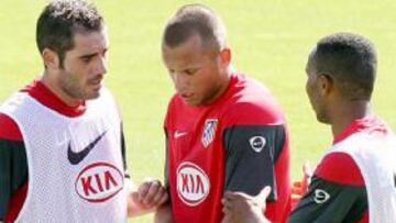 <strong>TRABAJO DURO.</strong> El Atlético prepara la nueva temporada.