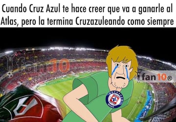 Los 18 memes que se burlan de Cruz Azul por su derrota ante Atlas