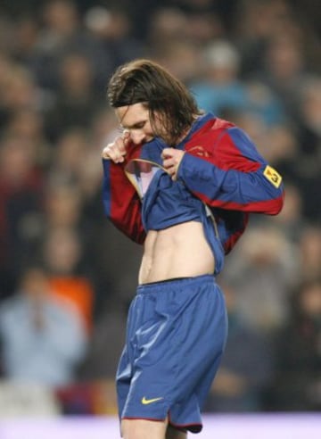 Leo Messi en 2008.   