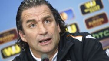El técnico del Valencia, Juan Antonio Pizzi.