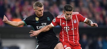 James y Kroos, un duelo a repetirse en Madrid