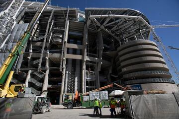 Así avanzan las obras del Santiago Bernabéu