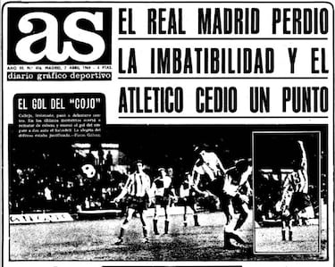 Godín emuló el histórico 'gol del cojo' de Calleja en 1969