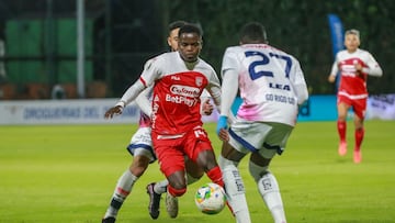 Fortaleza - Santa Fe en los cuadrangulares de la Liga BetPlay