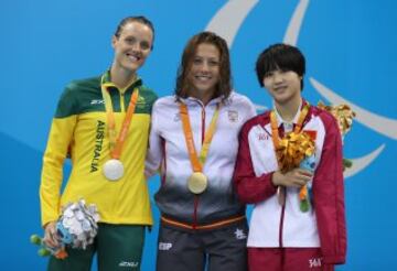 Nuria Marques ha conseguido la medalla de oro en la prueba de 400 metros libres en la categoría S9.
