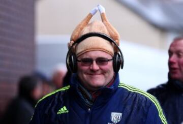 La nieve se robó todas las miradas del duelo entre Manchester City y West Bromwich.