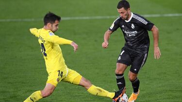 Eden Hazard, ayer ante el Villarreal.