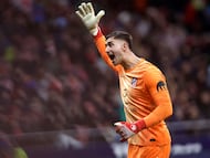 Juan Musso, en el Barcelona-Atlético de Copa.