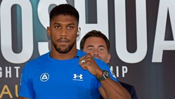 Anthony Joshua en conferencia de prensa previo a pelea contra Oleksandr Usyk