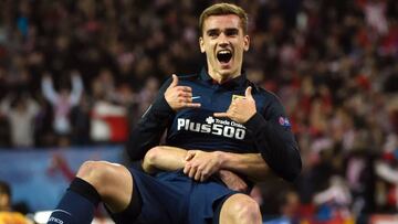 Griezmann celebra un gol al Barça.