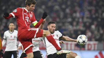 Goleada del Bayern a Besiktas que jugó con diez desde el 16'