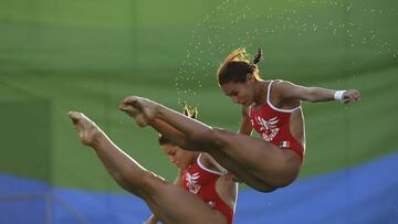 Paola Espinosa y Alejandra Orozco no tuvieron una gran tarde, fallaron en el cuarto salto y se despidieron de la medalla antes de finalizar sus rondas.