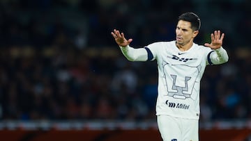 during the Semifinals first leg match between Pumas UNAM and Tigres UANL as part of Torneo Apertura 2023 Liga BBVA MX, at Olimpico Universitario Stadium, December 07, 2023, in Mexico City.