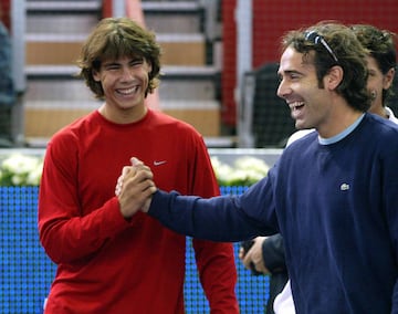 Un Nadal de 17 años fue invitado a jugar el torneo que por aquel entonces se disputaba bajo techo y en la pista dura instalada en el Madrid Arena. El balear llamó la atención al ganar el segundo set contra Álex Corretja, en aquel momento 127º del mundo y también con wildcard, antes de perder por 6-2, 3-6 y 6-4.