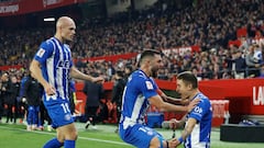 El Alavés celebra el gol de Tenaglia.

SEVILLA - ALAVES

GOL TENAGLIA