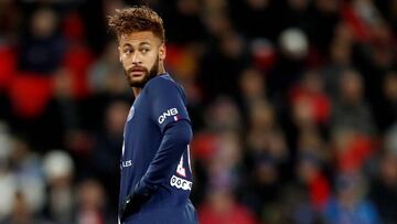 Neymar durante el encuentro entre Paris Saint-Germain y Lille de la Ligue 1. 