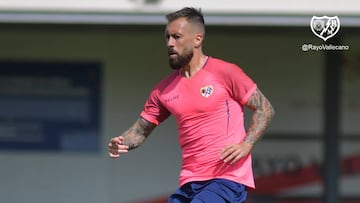 Luna, en un entrenamiento.