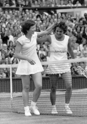 1972: Billie Jean King y Evonne Goolagong.