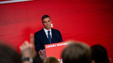 El presidente del Gobierno y Secretario General del PSOE, Pedro Sánchez, durante una rueda de prensa, en la sede del PSOE en Ferraz, a 12 de junio de 2025, en Madrid (España). Sánchez comparece después de que el secretario de organización del PSOE haya presentado su dimisión de todos los cargos dentro del partido y haya entregado su acta de diputado. El presidente del Gobierno ha pedido perdón a la ciudadanía por haber confiado en Santos Cerdán y ha anunciado que convocará una auditoría externa para las cuentas del partido socialista además de la inmediata reestructuración de la organización interna.12 JUNIO 2025Gabriel Luengas / Europa Press12/06/2025