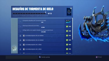 Fortnite Battle Royale: Desafíos de Tormenta de Hielo