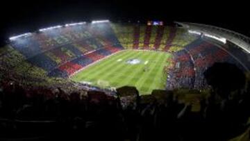 PIDEN A LA AFICIÓN. El horario impedirá que el Camp Nou se llene, aunque los jugadores del Barcelona ya han comentado lo importante que sería tener un campo lleno.