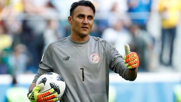 FILE PHOTO: Soccer Football - World Cup - Group E - Brazil vs Costa Rica - Saint Petersburg Stadium, Saint Petersburg, Russia - June 22, 2018   Costa Rica's Keylor Navas gestures   REUTERS/Max Rossi/File Photo