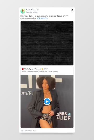 El desnudo de Bianca Censori y el look Jaden Smith: protagonistas de los memes de los Grammys 