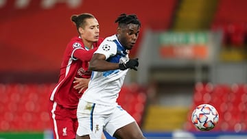 Atalanta derrotó a Liverpool 0-2 en la fecha 4 del grupo D de la Champions League. El equipo italiano sigue con opciones de ingresar a octavos de final