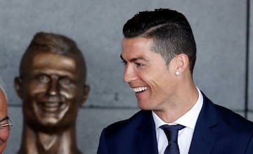 Cristiano Ronaldo attends the ceremony to rename Funchal Airport as Cristiano Ronaldo Airport in Funchal