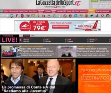 Portadas de la prensa extranjera