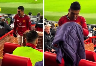 El cabreo de Casemiro al ser sustituido que ha acabado en meme: vean la que lía con el abrigo