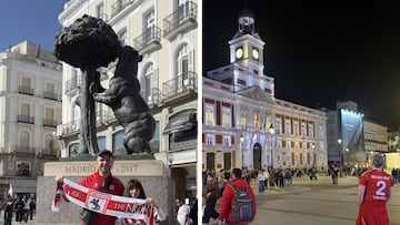 Aficionados turcos por Madrid en la jornada de ayer.