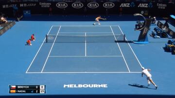 No tiene l¨ªmites: Nadal llega a una bola imposible y deja al rival indefenso