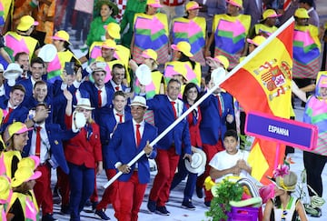 Rafa Nadal encabezó la delegación de España, en la ceremonia inaugural en Maracaná de los Juegos Olímpicos de Río 2016.