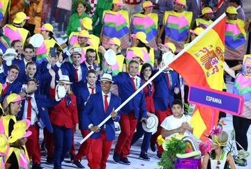 Rafa Nadal encabezó la delegación de España, en la ceremonia inaugural en Maracaná de los Juegos Olímpicos de Río 2016.