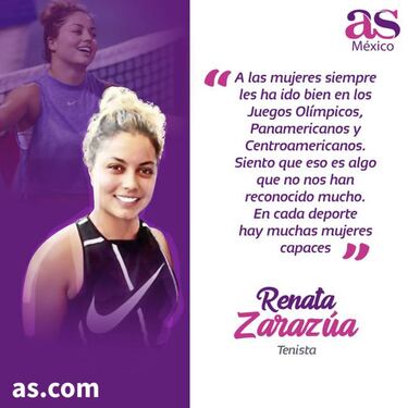 Renata Zarazúa: "El deporte es un ejemplo de cómo debería de ser el trato: igual para todos"