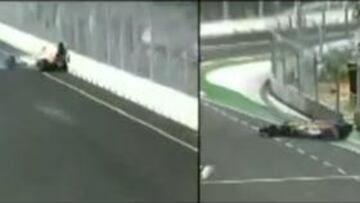 La televisión brasileña 'O Globo' insinúa que el accidente de Nelson Piquet en Singapur 2008 fue provocado y lo documenta con un vídeo en el que se ve cómo el piloto realiza un trompo durante las rondas de entrenamientos exactamente en el mismo lugar en el que posteriormente se produce el accidente.