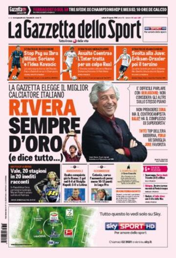 Portadas de la prensa deportiva