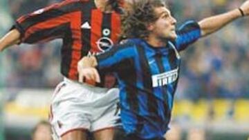<b>COLOSOS. </b>Nesta y Vieri volverán a luchar hoy en San Siro.